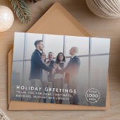 ビジネス・クリスマス |写真モダンロ企業のゴ シーズンカード