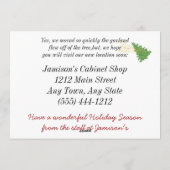 ビジネス クリスマス 新住所 お知らせ 移転しました (裏面)