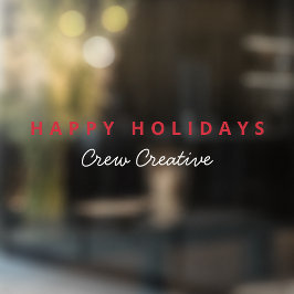 ビジネス・クリスマス | 法人 ハッピー・ホリデーズ ウィンドウサイン