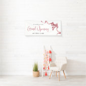 ビジネス グランドオープンのモダンなリボン歓迎 横断幕 (インサイチュ)