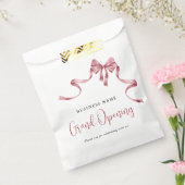 ビジネス グランドオープンのモダンな赤いリボン フェイバーバッグ (封をした状態)