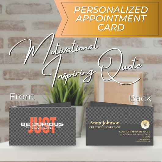 ビジネス・コンサルタやる気を起こさせるント 予約カード