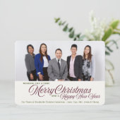 ビジネス　コーポレート　クリスマス　ホリデー　２　枚組　フォトカード シーズンカード (スタンド正面)