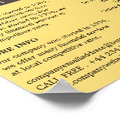 ビジネス・コール、ビジネスおよびファイナンス広告ズ ポスター (角)