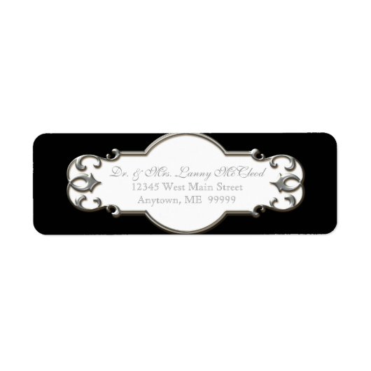 ビジネス・シッピクラシックング・バロック・スワール・サークル ラベル (正面)