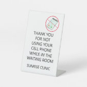 ビジネス セルフォン 利用 待合室 ロビー 台座サイン (正面)