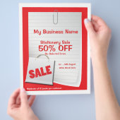 ビジネス セール チラシ (手)