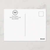 ビジネス ハッピー バースデー カップケーキ ロゴを追加 ポストカード (裏面)