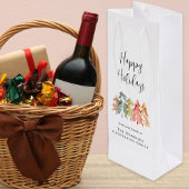 ビジネス ハッピー ホリデー 法人 クリスマス ワインギフトバッグ