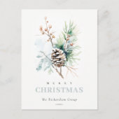 ビジネス　パインコーン　ウィンターベリー　コーポレートロゴ シーズンポストカード (正面)