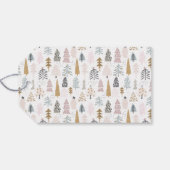 ビジネス/パーソナルカントリーの木の冬のテーマ10 ギフトタグ (裏面横)