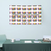 ビジネス、パーティ等に対するデザインのバナー 横断幕 (トレードショー)