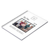 ビジネス フォト チーム メンバーの名前 白 ノートブック (左側)