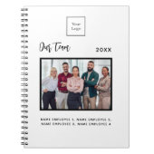 ビジネス フォト チーム メンバーの名前 白 ノートブック (正面)