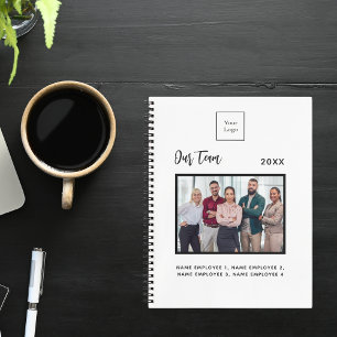 ビジネス フォト チーム メンバーの名前 白 ノートブック