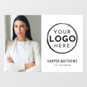 ビジネス フォト ロゴ ウィンドウサイン (シート)