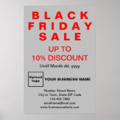ビジネス・ブラック・フライデー・セール・グレー・ポスター ポスター (正面)
