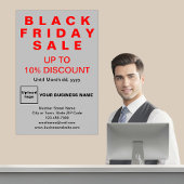 ビジネス・ブラック・フライデー・セール・グレー・ポスター ポスター