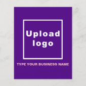 ビジネス・ブランドの紫の紙・シート (裏面)