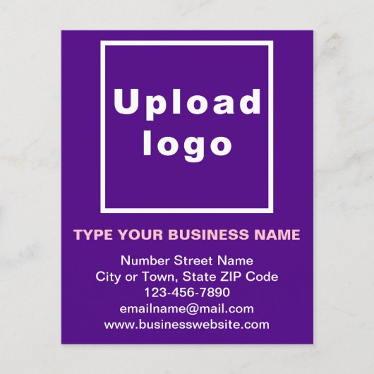 ビジネス・ブランドの紫の紙・シート (正面)