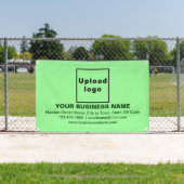 ビジネス・ブランドをライトグリーンに統合 横断幕 (インサイチュ)