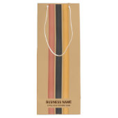 ビジネス ブランド  ノー ミニマム カスタム ミニマル ワインギフトバッグ (裏面)