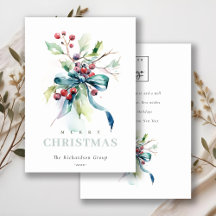 ビジネス ブルー グリーン ウィンター ベリー コーポレート ロゴ