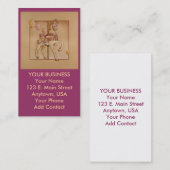 ビジネス – プロファイルカード – パープルポニー回転木馬 名刺 (正面/裏面)