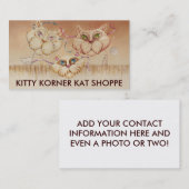 ビジネス – プロファイルカード、虎猫ロード（猫） 名刺 (正面/裏面)