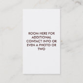 ビジネス-プロフィールカード-幸せな馬の回転木馬 名刺 (裏面)