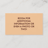 ビジネス-プロフィールカード-紫色の子馬の回転木馬 名刺 (裏面)