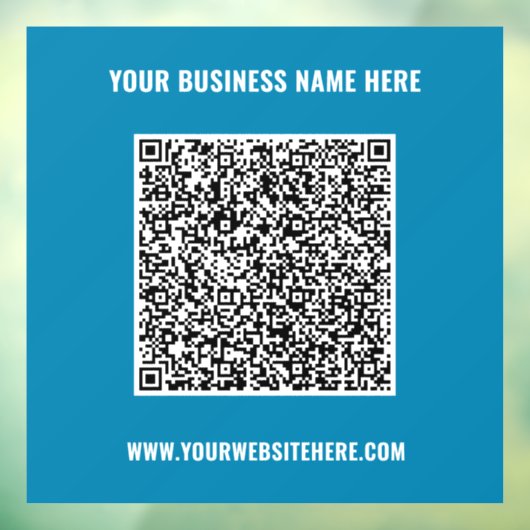 ビジネス プロモーション用QRコード 窓用シール テンプレート ウィンドウサイン (シート3)