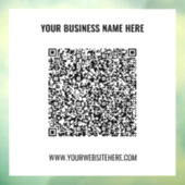 ビジネス プロモーション用QRコード 窓用シール テンプレート ウィンドウサイン (シート3)