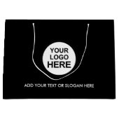 ビジネス プロモーション | カスタム ロゴ ショッピング 大型 ラージペーパーバッグ (正面)