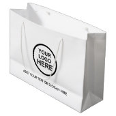 ビジネス プロモーション | カスタム ロゴ ショッピング 大型 ラージペーパーバッグ (正面アングル)