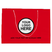 ビジネス プロモーション | カスタム ロゴ ショッピング 大型 ラージペーパーバッグ (裏面)