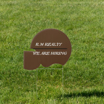 ビジネス、ホーム、休日、Lのためのヤードカスタマイズサイン