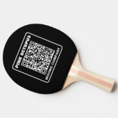 ビジネス マーケティングQRコード 卓球ラケット (横)