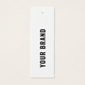 ビジネス ミニマリスト ブランド名 アパレル ハングタグ (正面)