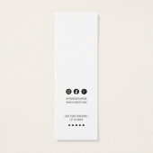 ビジネス ミニマリスト ブランド名 アパレル ハングタグ (裏面)