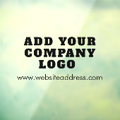 ビジネス ロゴとウェブサイトの URL 会社 ウィンドウサイン (シート3)