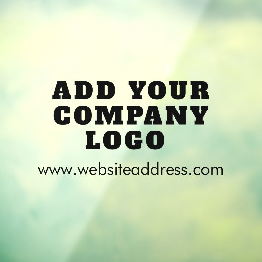 ビジネス ロゴとウェブサイトの URL 会社 ウィンドウサイン (シート3)