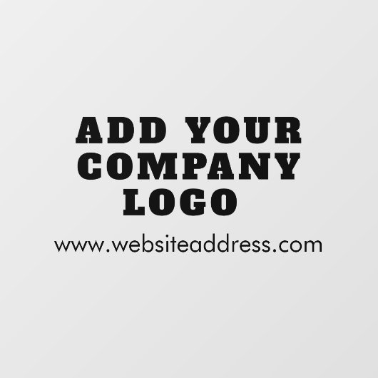 ビジネス ロゴとウェブサイトの URL 会社 ウィンドウサイン (シート)