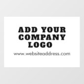 ビジネス ロゴとウェブサイト 企業 カスタム ウィンドウサイン (シート)