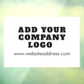 ビジネス ロゴとウェブサイト 企業 カスタム ウィンドウサイン (シート3)