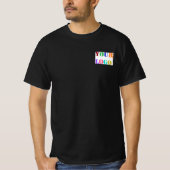 ビジネス ロゴとQRコード Tシャツ 例 (正面)