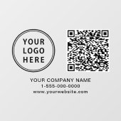 ビジネス ロゴを作成する QR コード 水平 ウィンドウサイン (シート)