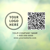 ビジネス ロゴを作成する QR コード 水平 ウィンドウサイン (シート3)