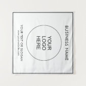 ビジネス ロゴ イベント セミナー パーティー スクエア タペストリー (正面(横))