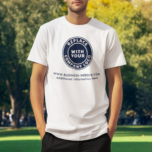 ビジネス ロゴ ウェブサイト 企業 イベント を追加する Tシャツ